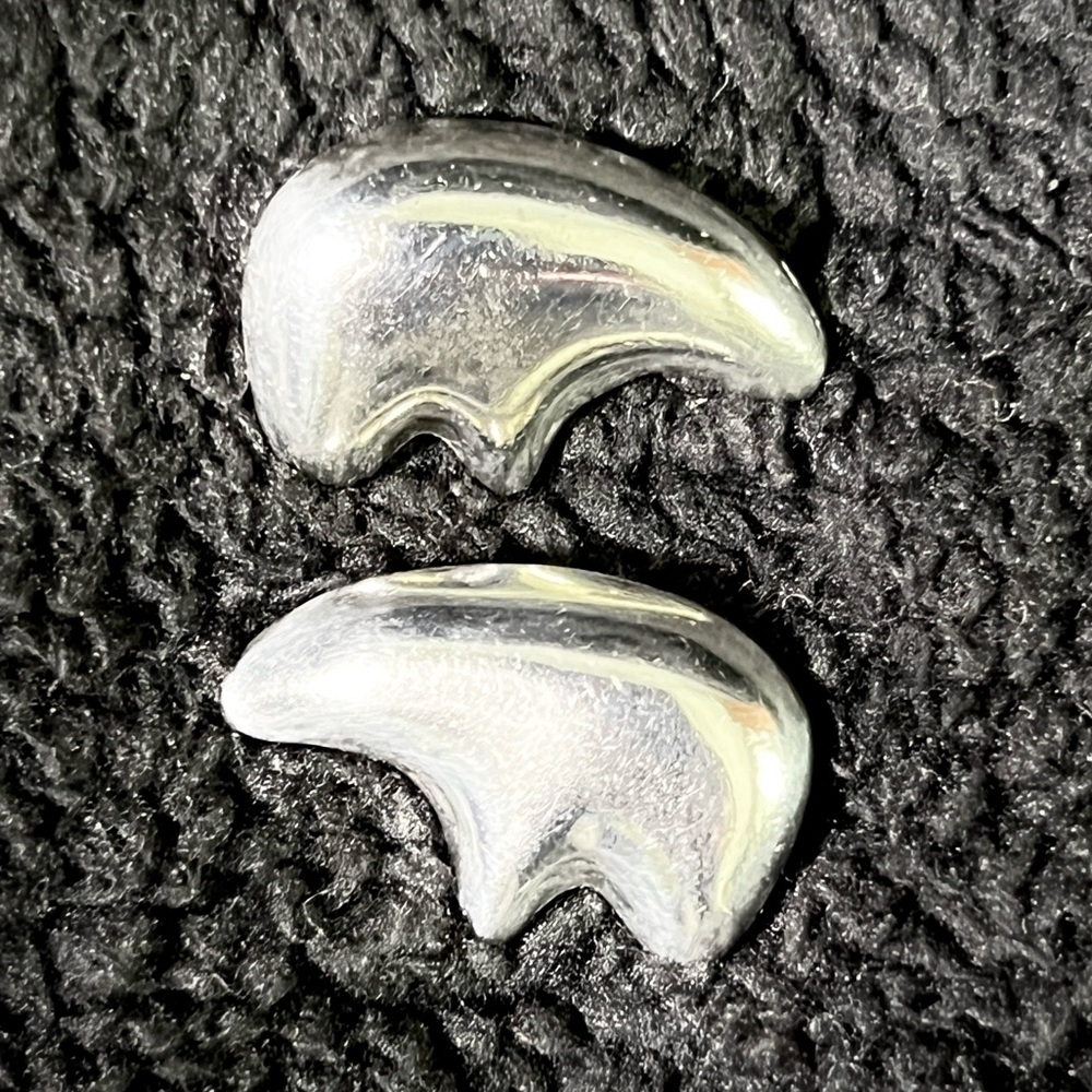 Sterling Silver Fetish Bear Earrings for pierced ears
